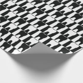 Papier Cadeau motif de dents blanches et noires (Coin)