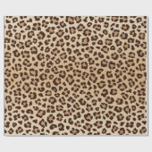 Papier Cadeau Motif de design imprimé léopard exotique (Plat)