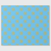 Papier Cadeau motif de dessin 3D Jaune Sun (Plat)
