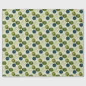 Papier Cadeau Motif de dessin de croquis vert olive (Plat)