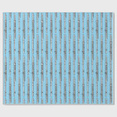 Papier Cadeau Motif de dessin de flux (Plat)