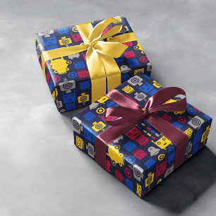 Papier Cadeau Motif de dessin de robots