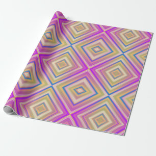 Papier Cadeau Motif de diamant alternatif Delple Purple