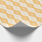 Papier Cadeau Motif de diamant jaune (Coin)