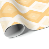 Papier Cadeau Motif de diamant jaune (Coin rond)