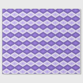 Papier Cadeau Motif de diamant violet (Plat)