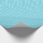 Papier Cadeau Motif de diamants chic | Turquoise (Coin)