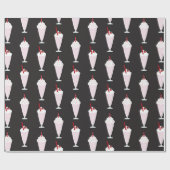 Papier Cadeau motif de Diner Milkshakes 1950 (Plat)