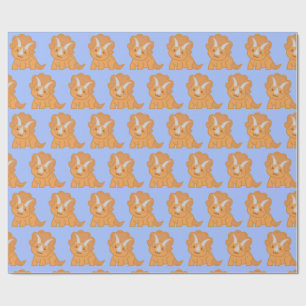 Papier Cadeau Motif de dinosaure Kawaii mignon pour les enfants