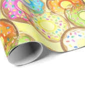 Papier Cadeau Motif de donut (Coin rond)