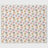 Papier Cadeau Motif de Donut Lover - Pastel Sprinkings & Stripes (Plat)