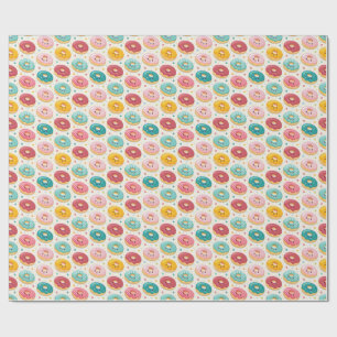 Papier Cadeau Motif de Donuts