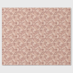 Papier Cadeau Motif de doodle de fête abstrait