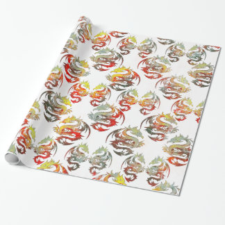 PAPIER CADEAU MOTIF DE DRAGONS