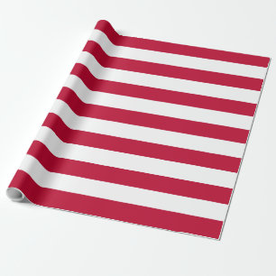 Papier Cadeau Motif de drapeau américain rayé rouge Noël
