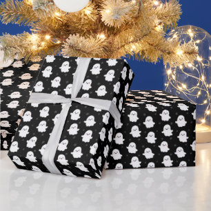 Papier Cadeau Motif de fantôme mignon – Création transparente po