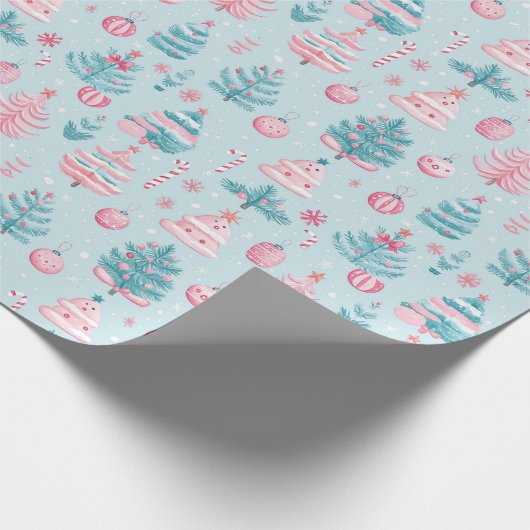 Papier Cadeau "Motif de Festive Frosty" (Coin)