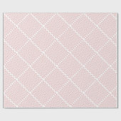 Papier Cadeau Motif de fête blanc et rouge (Plat)