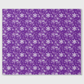 Papier Cadeau Motif de fête de flocons de neige pour chacun dans (Plat)
