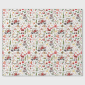 Papier Cadeau Motif de fête de Noël « Let's Par-Tee » de golf (Plat)