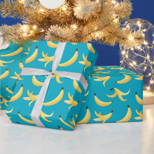 Papier Cadeau Motif de fête drôle de jeux de mots sur la banane,