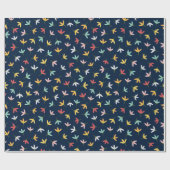 Papier Cadeau Motif de feuille (Plat)