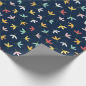 Papier Cadeau Motif de feuille (Coin)