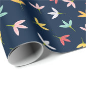 Papier Cadeau Motif de feuille (Coin rond)