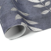 Papier Cadeau Motif de feuille (Coin rond)