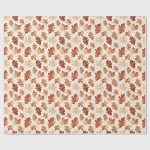 Papier Cadeau Motif de feuille d'automne confortable