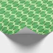 Papier Cadeau Motif de feuille de hêtre - Tons vert citron (Coin)