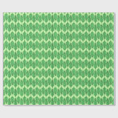 Papier Cadeau Motif de feuille de hêtre - Tons vert citron (Plat)