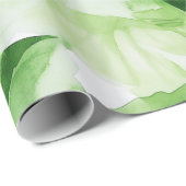 Papier Cadeau Motif de feuille de jungle luxuriante (Coin rond)