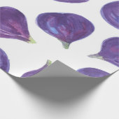 Papier Cadeau Motif de figues aquarelle (Coin)