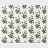 Papier Cadeau Motif de fleur de pensée (Plat)