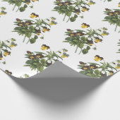 Papier Cadeau Motif de fleur de pensée (Coin)