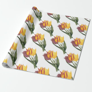 Papier Cadeau Motif de fleur de tulipe