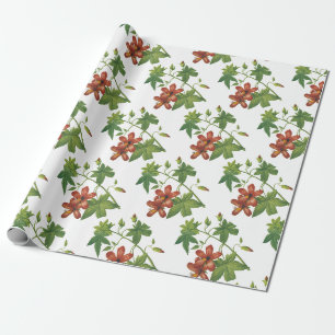 Papier Cadeau Motif de fleur d'Hibiscus
