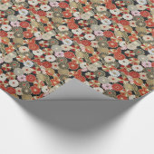 Papier Cadeau Motif de fleur japonais vol.1 (Coin)