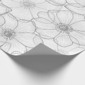 Papier Cadeau Motif de fleurs (Coin)