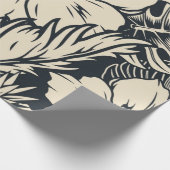 Papier Cadeau Motif de fleurs (Coin)