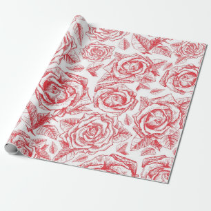 Papier Cadeau Motif de fleurs