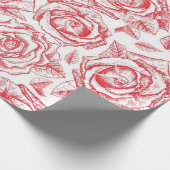 Papier Cadeau Motif de fleurs (Coin)