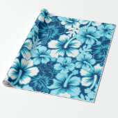 Papier Cadeau Motif de fleurs (Déroulé)