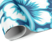 Papier Cadeau Motif de fleurs (Coin rond)