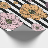 Papier Cadeau Motif de fleurs (Coin)