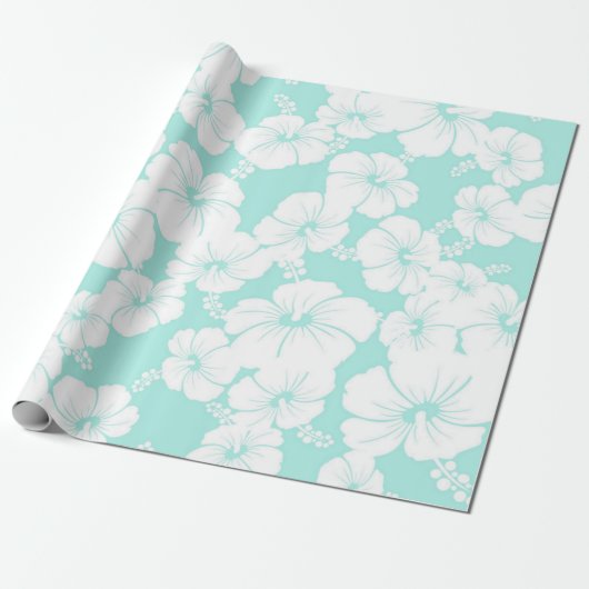 Papier Cadeau Motif de fleurs (Déroulé)