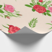 Papier Cadeau Motif de fleurs (Coin)