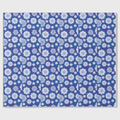 Papier Cadeau motif de fleurs (Plat)