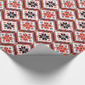 Papier Cadeau Motif de fleurs bulgare (Coin)